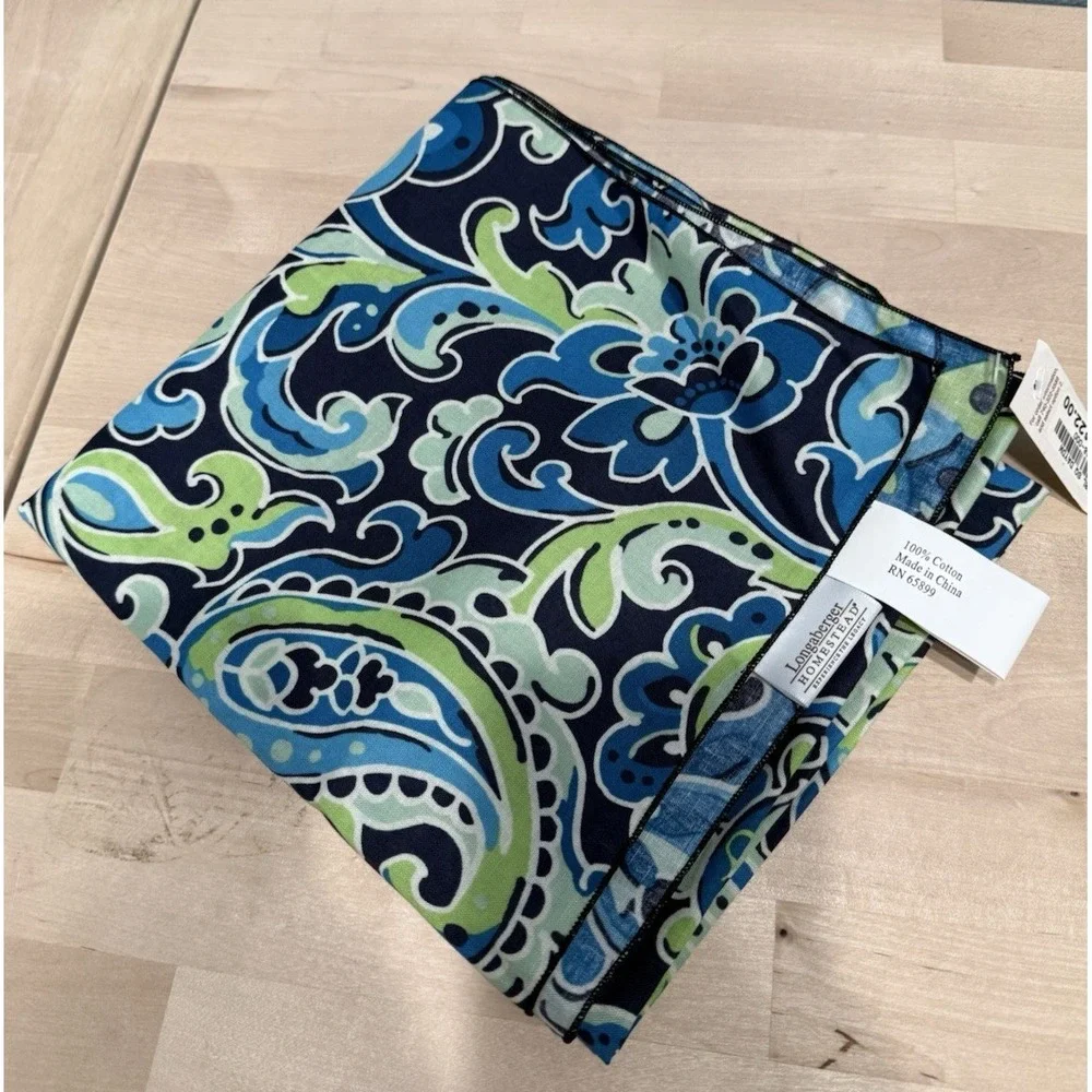 Longaberger Table Square Overlay Daydream Fabric 36